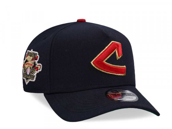 New Era Cleveland Indians American League Throwback Edition 9Forty A Frame Snapback Cap