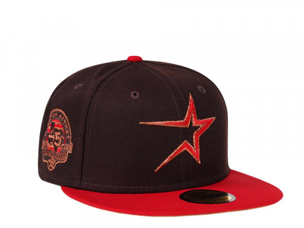 New Era Houston Astros 45th Anniversary Dark Chocolate Copper Prime Edition 59Fifty Fitted Cap