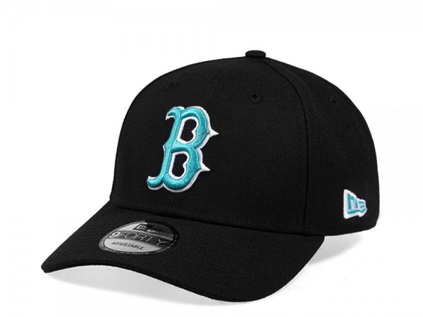 New Era Boston Red Sox Black Teal Edition 9Forty Snapback Cap