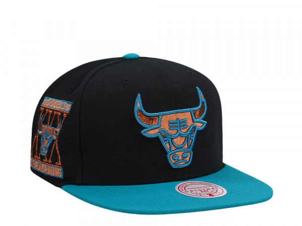 Mitchell & Ness Chicago Bulls 30th Anniversary Make Cents Black Two Tone Edition Snapback Cap