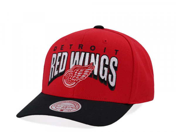 Mitchell & Ness Detroit Red Wings Pro Crown Fit Vintage Red Snapback Cap