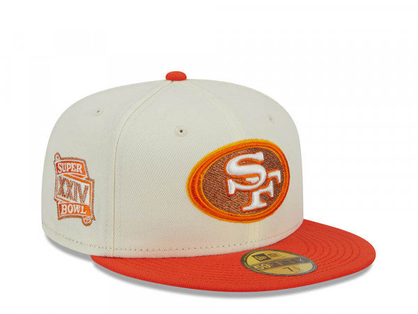New Era San Francisco 49ers Super Bowl XXIV Two Tone City Icon 59Fifty Fitted Cap