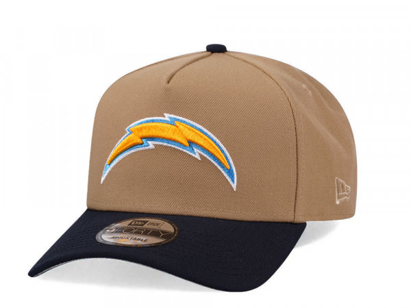 New Era Los Angeles Chargers Khaki Two Tone Edition 9Forty A Frame Snapback Cap