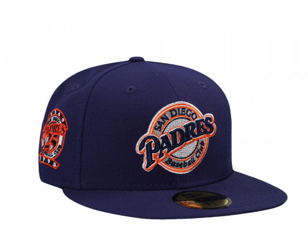 New Era San Diego Padres 25th Anniversary Navy Classic Two Tone Edition 59Fifty Fitted Cap