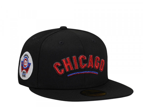 New Era Chicago Cubs Black Classic Edition 59Fifty Fitted Cap