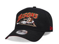 New Era Buffalo Bisons Black and Red A Frame Snapback Cap