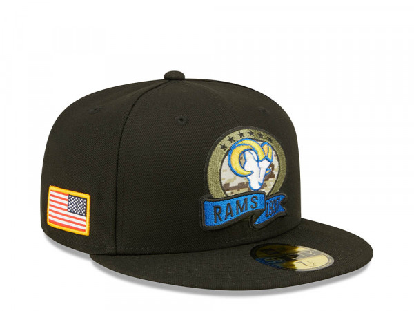 New Era Los Angeles Rams Salute to Service 2022 Fitted 59Fifty Cap