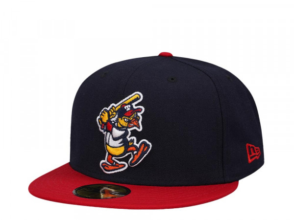 New Era Toledo Mudhens Navy Red Two Tone Edition 59Fifty Fitted Cap