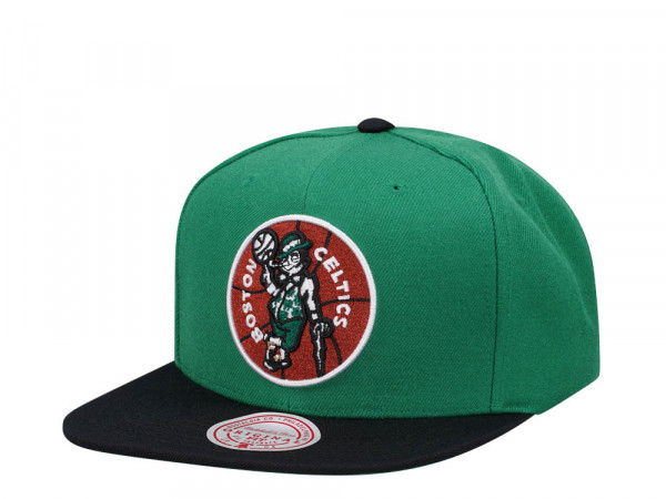 Mitchell & Ness Boston Celtics Team Two Tone 2.0 Green Snapback Cap