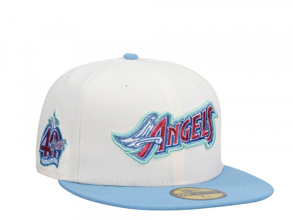 New Era Anaheim Angels 40th Anniversary Ice Cream Metallic Two Tone Edition 59Fifty Fitted Cap