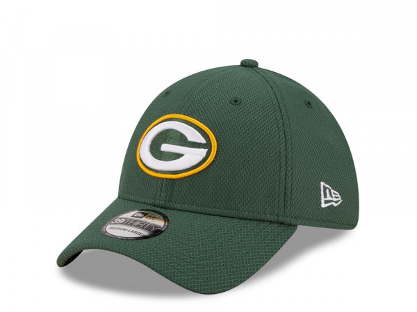 New Era Green Bay Packers Green Diamond Era 39Thirty Stretch Cap