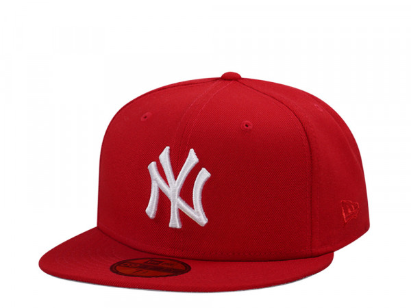 New Era New York Yankees Scarlet Red Edition 59Fifty Fitted Cap