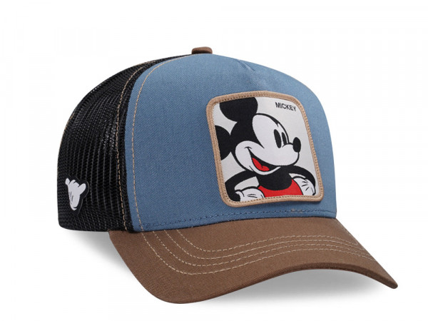 Capslab Disney Mickey Mouse Blue Brown Trucker Snapback Cap