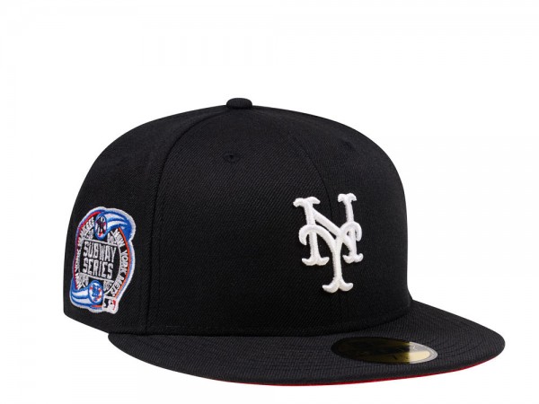 New Era New York Mets Subway Series Black and Red Edition 59Fifty Fitted Cap