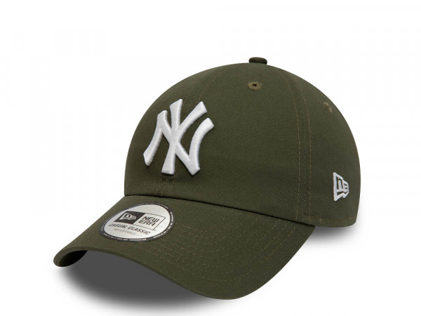 New Era New York Yankees League Essential Olive 9Twenty Strapback Cap