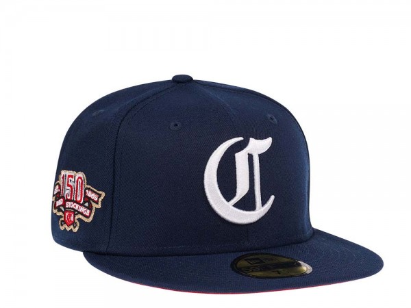 New Era Cincinnati Reds 150th Anniversary Navy Prime Edition 59Fifty Fitted Cap
