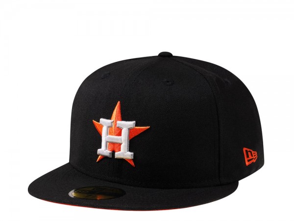 New Era Houston Astros Black and Orange Edition 59Fifty Fitted Cap