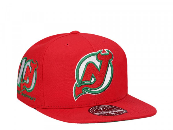 Mitchell & Ness New Jersey Devils 10th Anniversary Vintage Edition Dynasty Fitted Cap