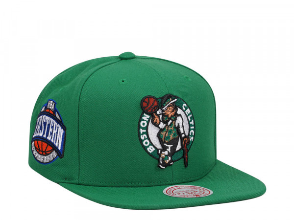 Mitchell & Ness Boston Celtics Conference Patch Green Snapback Cap