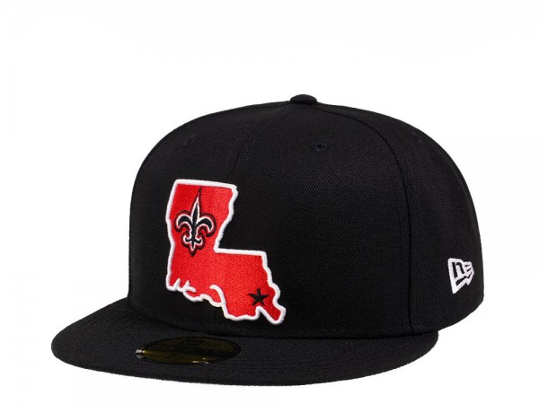 New Era New Orleans Saints Alternate Black Crimson Collection 59Fifty Fitted Cap