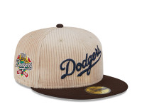 New Era Los Angeles Dodgers 100th Anniversary Fall Cord Khaki 59Fifty Fitted Cap