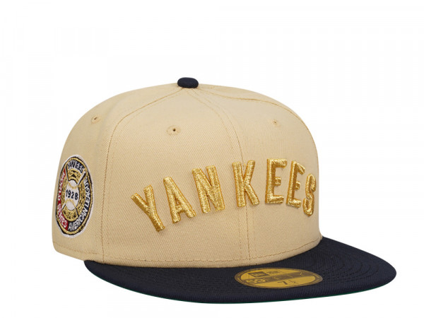 New Era New York Yankees World Series 1928 Heavy Gold Two Tone Edition 59Fifty Fitted Cap