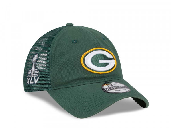 New Era Green Bay Packers Super Bowl XLV Green Trucker Edition 9Twenty Snapback Cap
