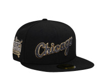 New Era Chicago White Sox World Champions 10th Anniversary Black Throwback Edition 59Fifty Fitted Cap