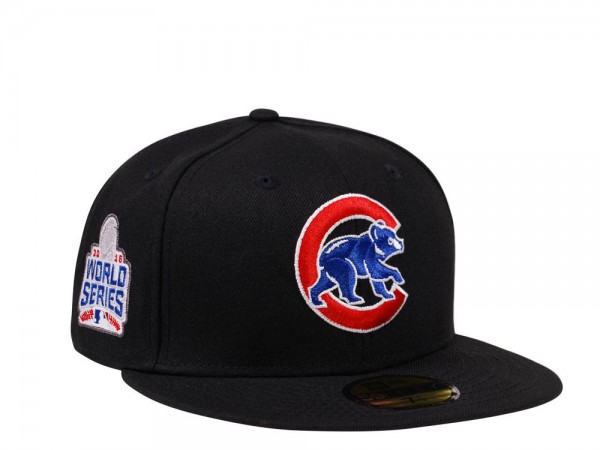 New Era Chicago Cubs World Series 2016 Black and Pink Edition 59Fifty Fitted Cap