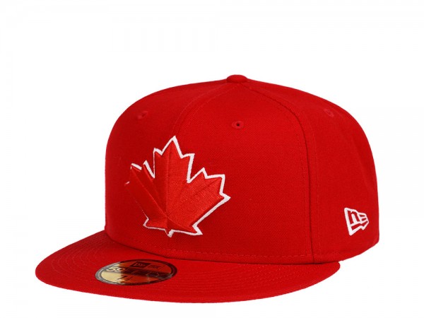 New Era Toronto Blue Jays Canada Red Edition 59Fifty Fitted Cap