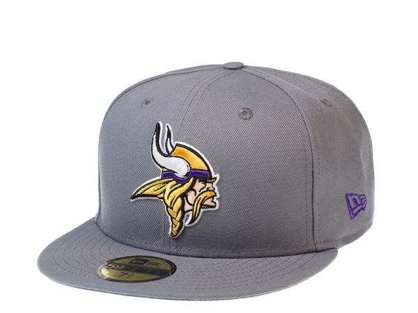 New Era Minnesota Vikings All About Grey Edition 59Fifty Fitted Cap