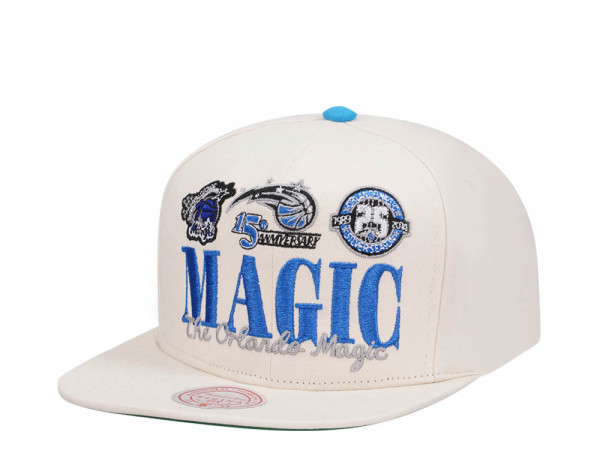 Mitchell & Ness Orlando Magic Reframe Retro Off White Snapback Cap