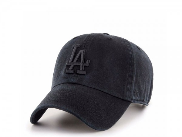 47brand Los Angeles Dodgers Black Edition Clean up Strapback Cap