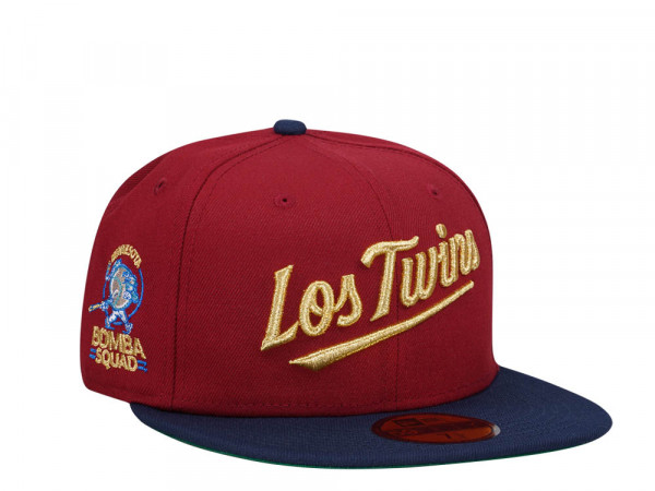 New Era Minnesota Twins Bomba Squad Golden Prime Two Tone Edition 59Fifty Fitted Cap