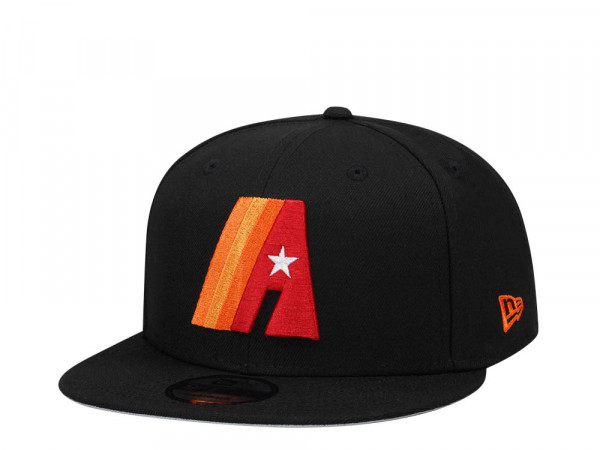 New Era Houston Astros Black A Logo Edition 9Fifty Snapback Cap