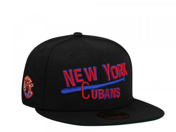New Era New York Cubans Black Throwback Edition 59Fifty Fitted Cap