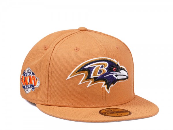 New Era Baltimore Ravens Super Bowl XXXV Golden Memories Collection 59Fifty Fitted Cap