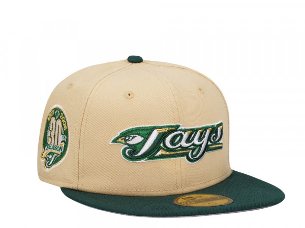 New Era Toronto Blue Jays 30th Anniversary Vegas Gold Two Tone Edition 59Fifty Fitted Cap