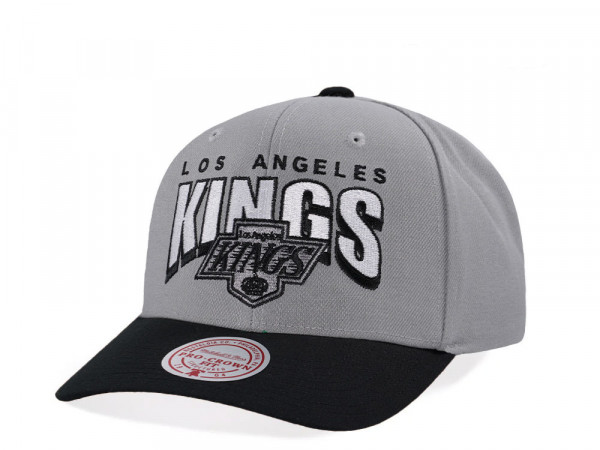 Mitchell & Ness Los Angeles Kings Pro Crown Fit Vintage Gray Snapback Cap
