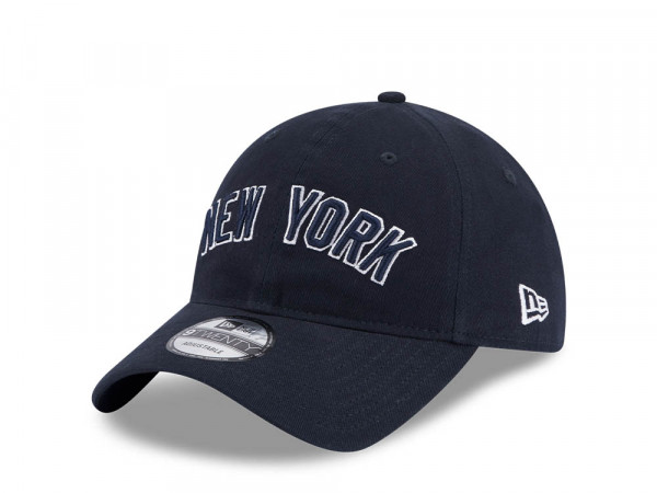 New Era New York Yankees Team Script Navy 9Twenty Strapback Cap