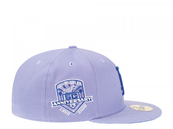 New Era Los Angeles Dodgers 50th Anniversary Lavender Blue Edition 59Fifty Fitted Cap