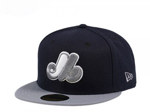 New Era Montreal Expos Navy and Grey Edition 59Fifty Fitted Cap