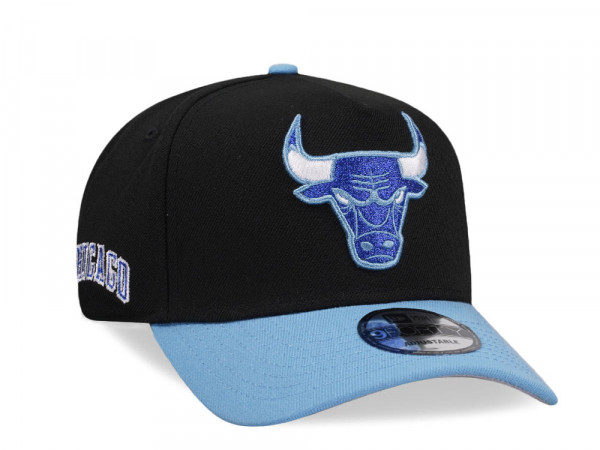 New Era Chicago Bulls Black Classic Two Tone Edition 9Forty A Frame Snapback Cap