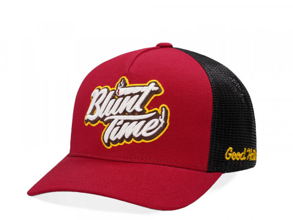 Good Hats Blunt Time Cardinal Edition Trucker Snapback Cap