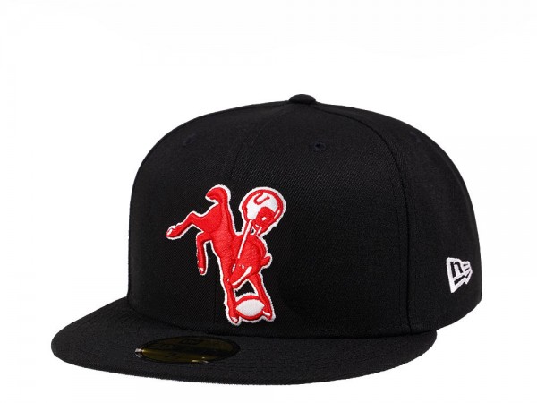 New Era Indianapolis Colts Throwback Black Crimson Collection 59Fifty Fitted Cap