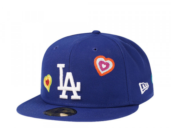 New Era Los Angeles Dodgers Blue Chainstitchheart Edition 59Fifty Fitted Cap