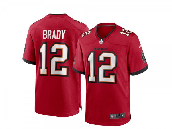 Nike Tampa Bay Buccaneers Tom Brady Red Game NFL Jersey