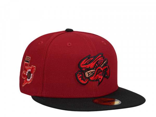 New Era Omaha Storm Chasers 50th Anniversary Brick Two Tone Edition 59Fifty Fitted Cap