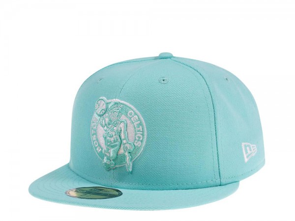 New Era Boston Celtics Light Turquoise Edition 59Fifty Fitted Cap