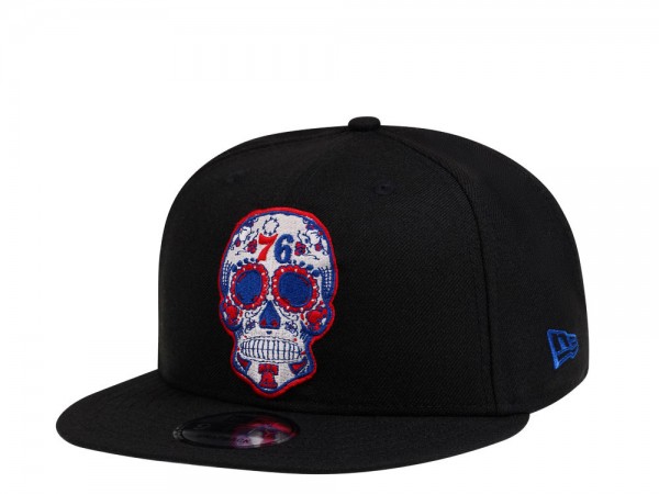 New Era Philadelphia 76ers Skull Edition 9Fifty Snapback Cap